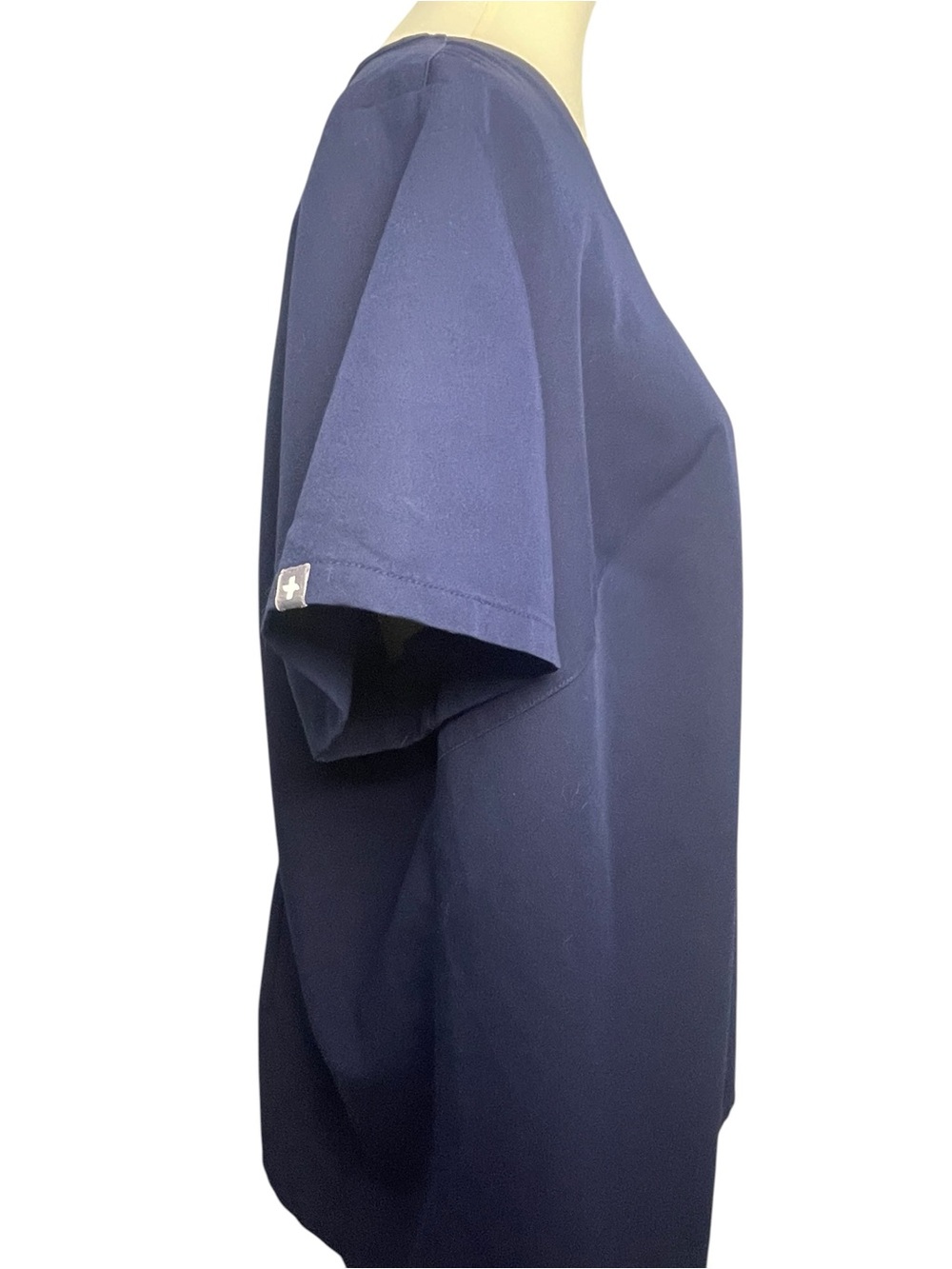 Figs Navy V-Neck Scrub Tunic- Catarina - Picture 5 of 9